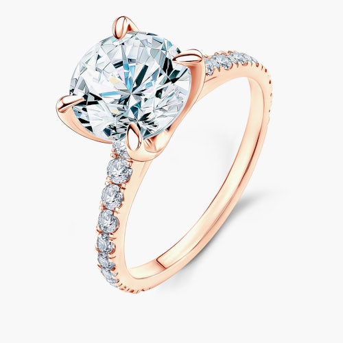 Pierścionek zaręczynowy Share Your Love: różowe złoto, diamenty